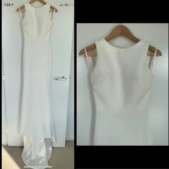 SOLD Chosen by One Day Cape Base Gown With Train! - Picture 3 of 4